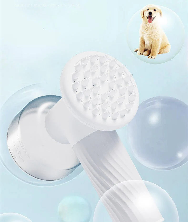 Grooming Massage Brush Pet Bath Brush Scrubber Comb For Dog Cat