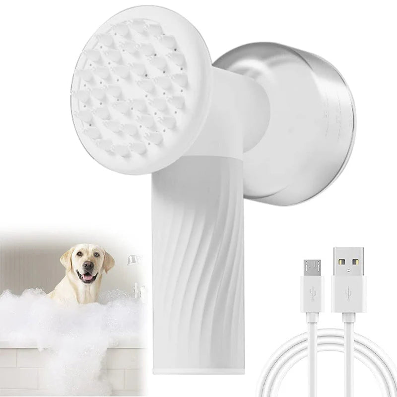 Grooming Massage Brush Pet Bath Brush Scrubber Comb For Dog Cat