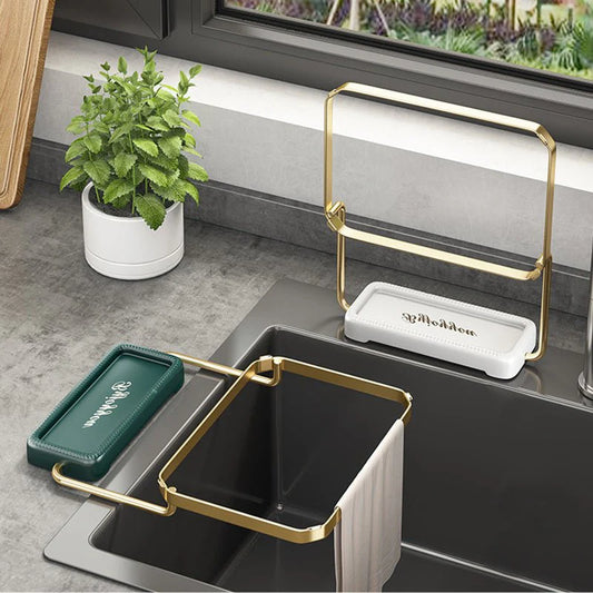 Sink Filter Rack Kitchen Foldable Sink Strainer Mesh Bag